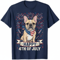 Stars Stripes & French Bulldog Smiles - T-Shirt